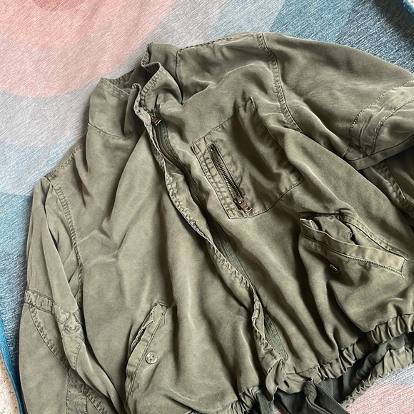 Young Fabulous & Broke Olive Green Moto Jacket - Picture 9 of 11